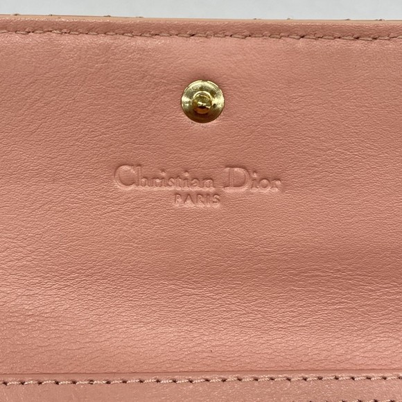 Christian Dior Cannage Long Wallet Enamel Pink - Picture 4 of 12